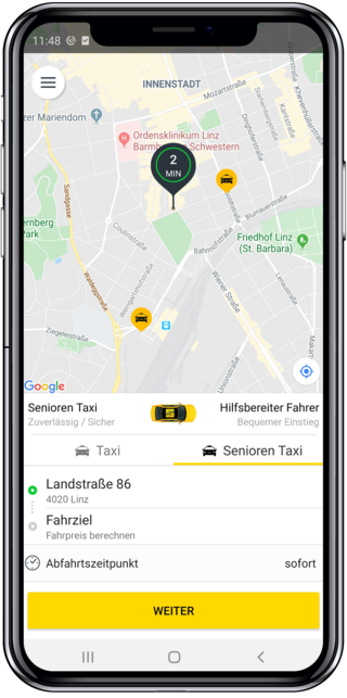 Taxi 2244-App - Senioren Taxi